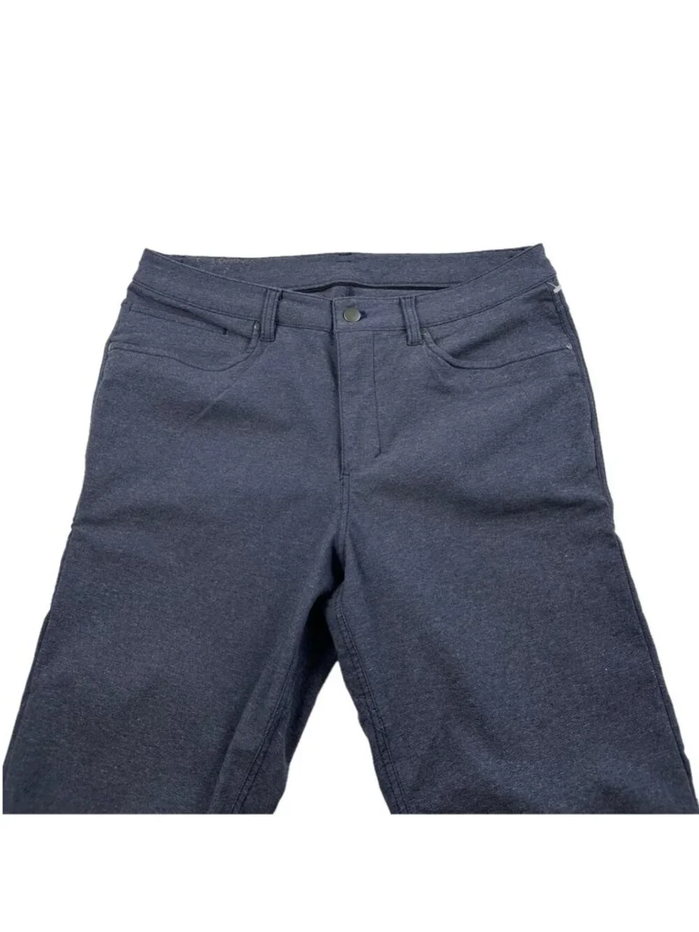 Lululemon ABC Classic 5 Pocket Pants Navy Blue Tech Canvas Men's Size 33x32